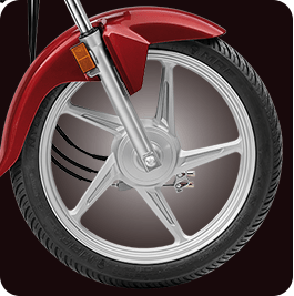 Planet Honda - CD 110 Graceful_Silver_Alloy_Wheels